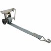 Buyers Products 1-1/2 Inch x 7 Foot Stainless Steel Ladder Rack Ratchet Tie Down Angle Mount with Double J Hooks 5480006